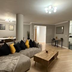 2BR Top Floor City Apt with King or Twin Beds, Free Secure Underground Parking & SkyStream TV - Central Reading, Sleeps 6
