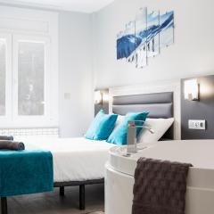 Jacuzzi Terraza vistas panoramicas a Grandvalira AndBnB