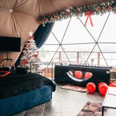 Góralski Harem Osada Glamp & Glass z Jacuzzi i Balią