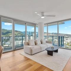 High-Floor Corner Retreat with Panoramic Honolulu