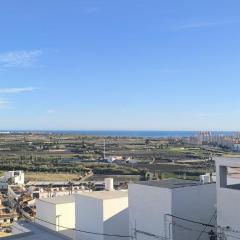La Perla del Castillo, Camas King, Terraza, Vistas al Mar