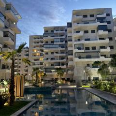 Cozy Studio Vue sur Piscine à Ocean Park Zenata City Eco