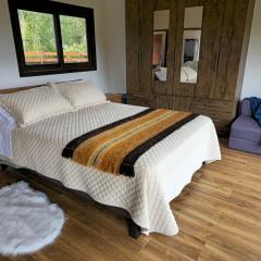 HOM I Cabaña La Ensenada vista parcial al Volcán