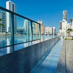 Vista Preciosa desde el piso 23 Apartamento frente al mar