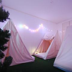 Santa's indoor Camping Hostel