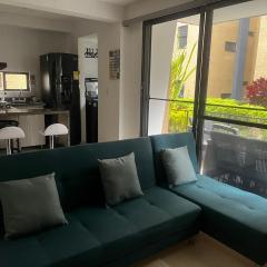 Modern apartment surrounded by nature