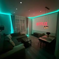 Stylish Home Theater Apartment 1