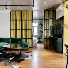 City Views From a Chic Highrise Apartment in the Heart of Kyiv