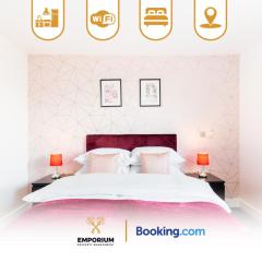 Cutlass Spacious 2BDR Apt By Emporium Property Management Short Lets & Serviced Accommodation Birmingham With Free parking & Free WiFi