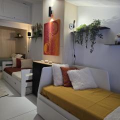 Arcs 1800: 5/6 people Ski Studio view Mont Blanc