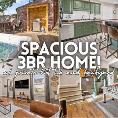 3BR Cozy Family Home with HotTub & Spacious Backyard