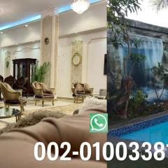 Villa with coverable warm private pool in zayd compound