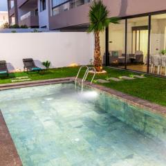 Dar Bouazza Luxury apartment with pools garden sports courts parking near the sea