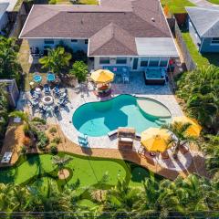 Resort Style Backyard Pool Hot Tub Games