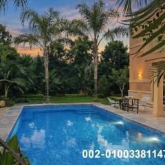 Royal Mansion with private pool in sheikh zayed Compound families