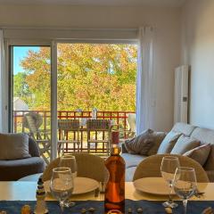 T2, 50 m beach, balcony with sea view