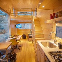 Bougie TinyHome w View & Hot Tub near Hot Springs