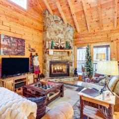 Game Room and Hot Tub! Family Cabin in Blue Ridge