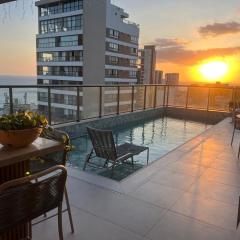 Estúdio Novo Com Vista Mar Na Barra