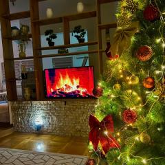 The warmth of a home with a fireplace in the very center of Sarajevo