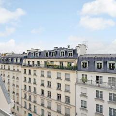 A C 2P apartment with terrace and view of Paris