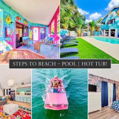 Pink Flamingo Unit, Steps to Beach, Siesta Key Village & Pet-Friendly