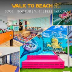 MERMAID HOUSE WITH POOL JACUZZI STEPS to SIESTA KEY BEACH