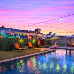 Old Town RGB Forest Bar with Pool, Sauna, Golf, Hot Tub, Ping Pong, & Gazebo