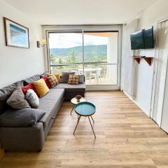 Pause détente vue montagnes