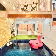 Beach home pool villa bangsaray