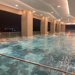 Luxury river view apartment with swimming pool and sauna