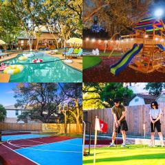 HeatedPool-PickleBall-Basktball-Golf-FirePit-Games