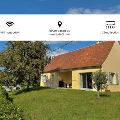 Maison de plain-pied, avec climatisation, à 700 M du centre de Sarlat