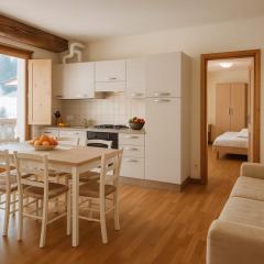 Refuge in the Belluno Dolomites with a view of Boite