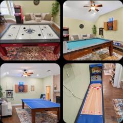 DFW Family Fun Retreat Pool Table Air Hockey Arcade Work Space Grill BBQ Firepit
