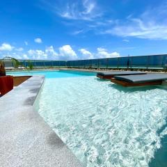 509- Flat alto padrao puro luxo 50m da orla