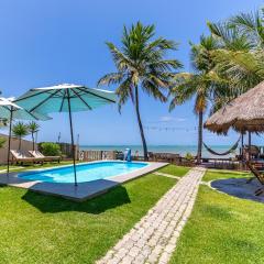 Paraíso de Tabuba - casa de aluguel por temporada - 32km de Maceió-AL - Pé na areia - 24h de Frente para o mar