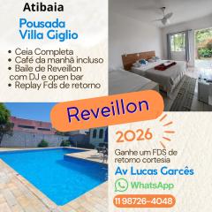 Pousada Villa Giglio endereço Av Lucas Nogueira Garces x Rubens Paiva região nobre de Atibaia