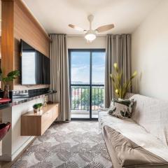 Luz, Compras & Cultura com 2 Quartos até 5 Hóspedes