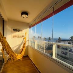 Studio Aconchegante com Varanda, Piscina e Vista Mar - Salvador