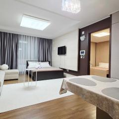 16 эт Хайвилл ШИКАРНЫЙ вид на Мечеть 2х комн кв 2 кровати диван 2 санузла