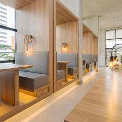 Studio Moderno com Piscina, Academia e Coworking