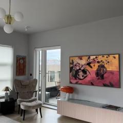 Room in modern downtown apt with private bathroom