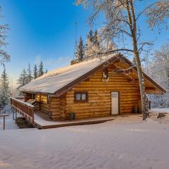 Explore Fairbanks! Authentic Log Cabin with Views