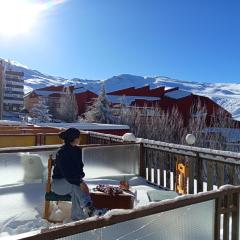 Estudio para 4 con terraza, vistas y garaje Edif Bulgaria
