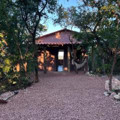 Chalé vista da vila