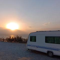 노을이 아름다운 호미곶 캠핑카