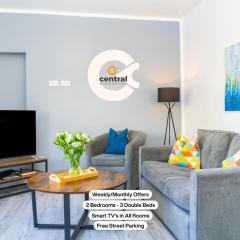 Sandeman by CENTRAL SERVICED APARTMENTS - 2 Bedroom - FREE Street Parking - Fast WiFi - Smart TVs in All Rooms - Ground Level - Family Neighbourhood - 3 x Double Beds - Heating 24-7 - Trade Stays - Weekly & Monthly Offers