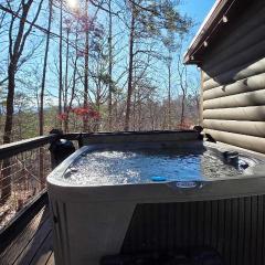 Serene Cabin Sleeps 11 with Hot Tub Games and Grill