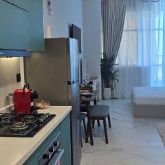 Luxury Dubai Studio with Private Pool & Desert Views